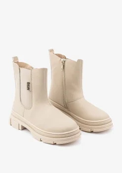 Conguitos Botines De Niña Chelsea Beige^ Botas|Botas