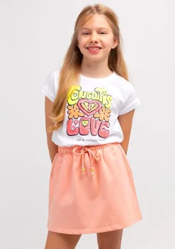 Conguitos Camiseta Blanca De Lentejuelas Love Fluor De Niña^ Camisetas