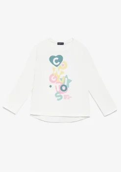 Conguitos Camiseta Blanca Formas Multicolor^ Camisetas|Camisetas Manga Larga