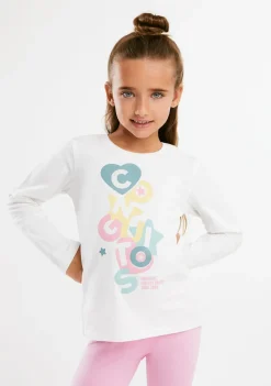 Conguitos Camiseta Blanca Formas Multicolor^ Camisetas|Camisetas Manga Larga