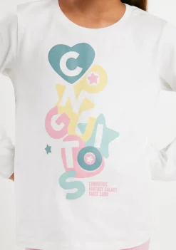 Conguitos Camiseta Blanca Formas Multicolor^ Camisetas|Camisetas Manga Larga