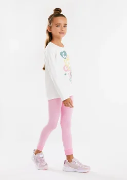 Conguitos Camiseta Blanca Formas Multicolor^ Camisetas|Camisetas Manga Larga