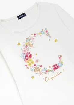 Conguitos Camiseta 'C' Blanco Roto^ Camisetas|Camisetas Manga Larga