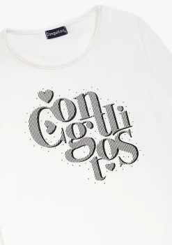 Conguitos Camiseta Blanco Roto^ Camisetas|Camisetas Manga Larga