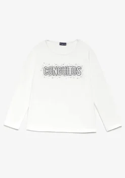 Conguitos Camiseta Strass Blanco^ Camisetas|Camisetas Manga Larga