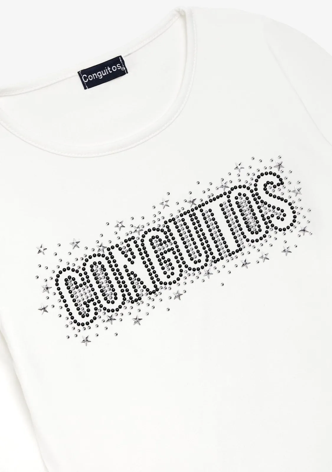 Conguitos Camiseta Strass Blanco^ Camisetas|Camisetas Manga Larga
