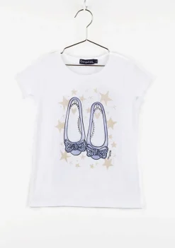 Conguitos Camiseta De Niña Bailarinas Celeste^ Camisetas