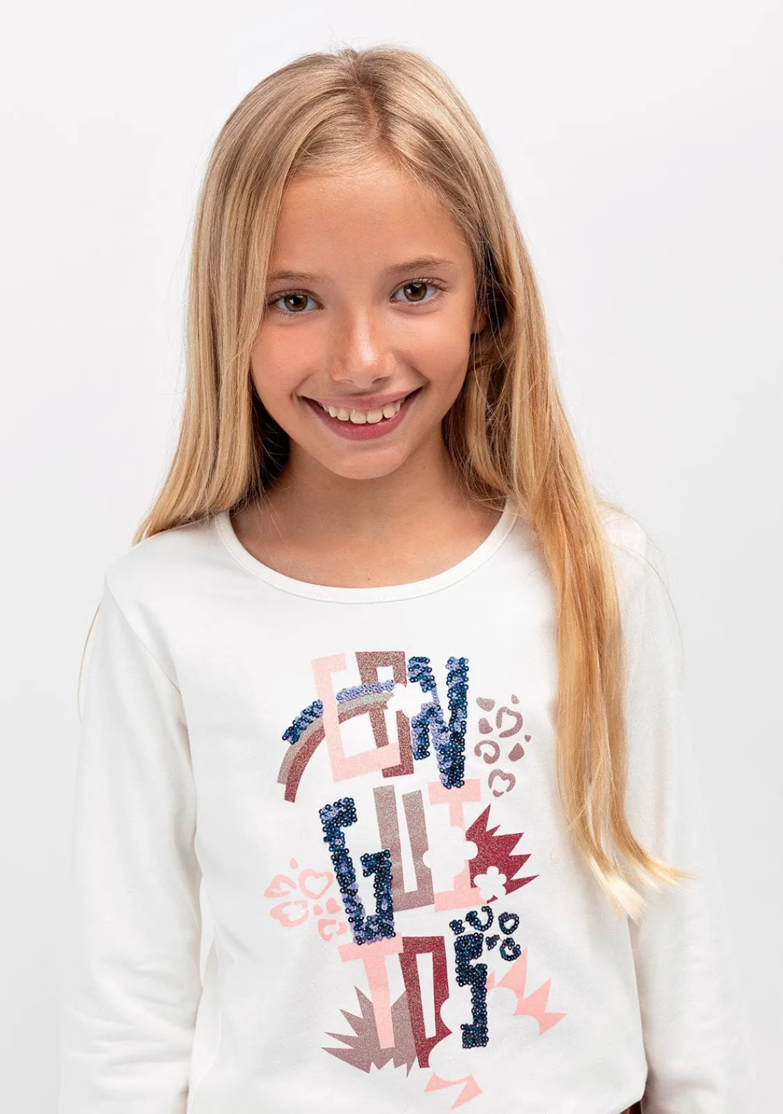 Conguitos Camiseta De Niña Blanco^ Camisetas|Camisetas Manga Larga