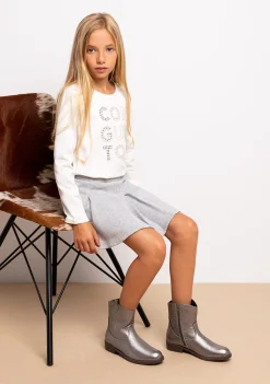 Conguitos Camiseta De Niña Strass Blanco^ Camisetas|Camisetas Manga Larga
