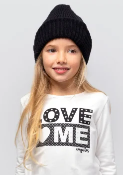 Conguitos Camiseta De Niña Love Me Blanco Con Luz^ Camisetas|Camisetas Manga Larga