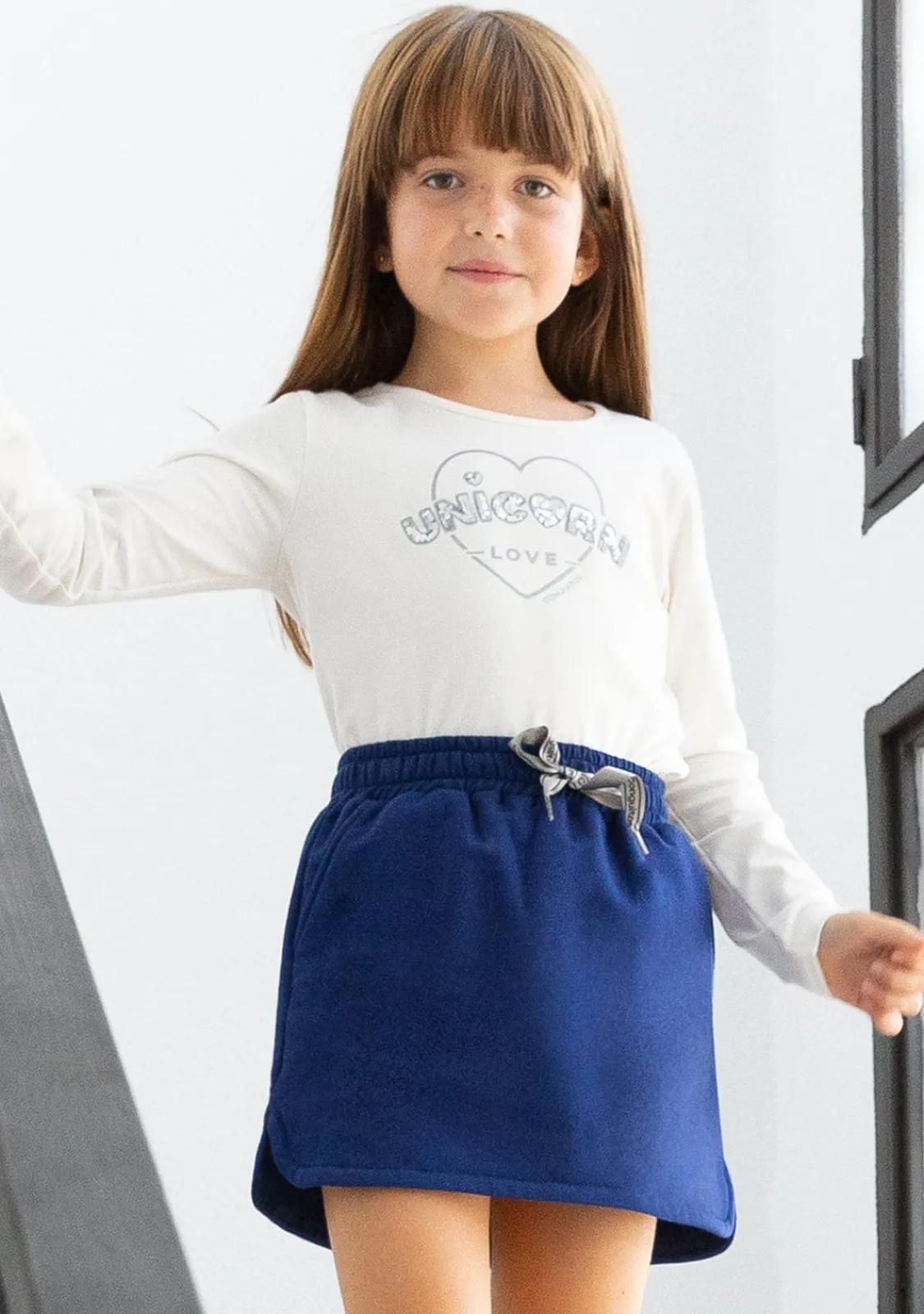 Conguitos Camiseta De Niña Unicorn Love Blanca^ Camisetas|Camisetas Manga Larga