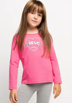 Conguitos Camiseta De Niña Unicorn Love Fucsia^ Camisetas|Camisetas Manga Larga