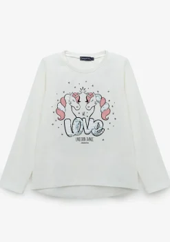 Conguitos Camiseta De Niña Unicornios Blanco^ Camisetas|Camisetas Manga Larga