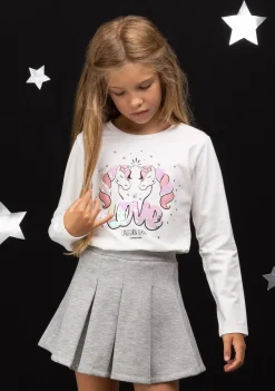 Conguitos Camiseta De Niña Unicornios Blanco^ Camisetas|Camisetas Manga Larga