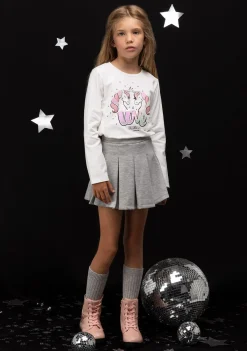 Conguitos Camiseta De Niña Unicornios Blanco^ Camisetas|Camisetas Manga Larga