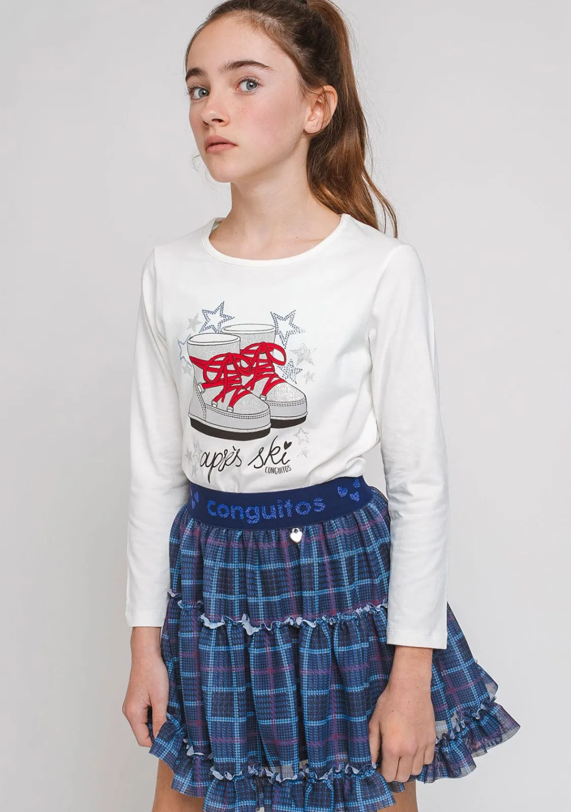Conguitos Camiseta Niña Botas Australianas^ Camisetas|Camisetas Manga Larga