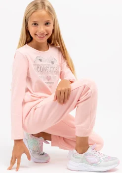 Conguitos Camiseta Niña Corazón Strass Rosa^ Camisetas|Camisetas Manga Larga