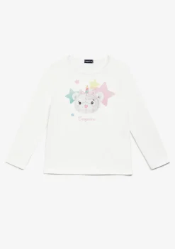 Conguitos Camiseta Osita Estrellas Blanco^ Camisetas|Camisetas Manga Larga