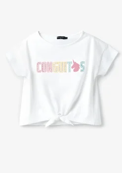 Conguitos Camiseta Unicornio Strass Blaco^ Camisetas