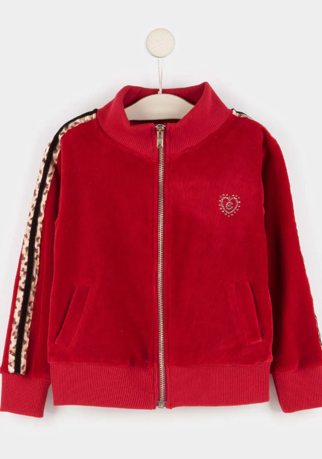 Conguitos Chaqueta De Chandal Terciopelo Roja^ Chaquetas|Sudaderas