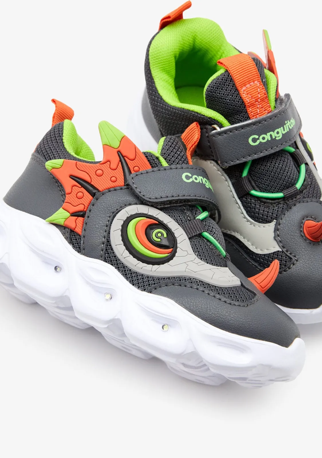 Conguitos Deportivos Dinosaurio Con Luces^ Zapatillas|Zapatillas Con Luces