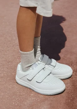 Conguitos Deportivos Unisex Blanco / Gris^ Zapatillas|Colegiales