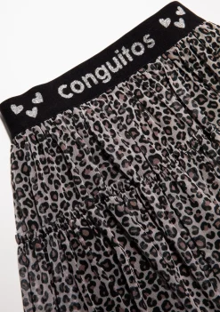 Conguitos Falda De Niña Tul Leopardo^ Faldas