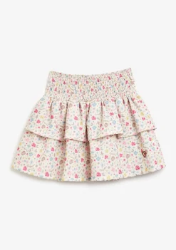 Conguitos Falda Volantes Flores Beige^ Faldas