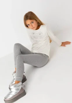 Conguitos Joggers De Niña Jersey Gris^ Pantalones Y Leggins