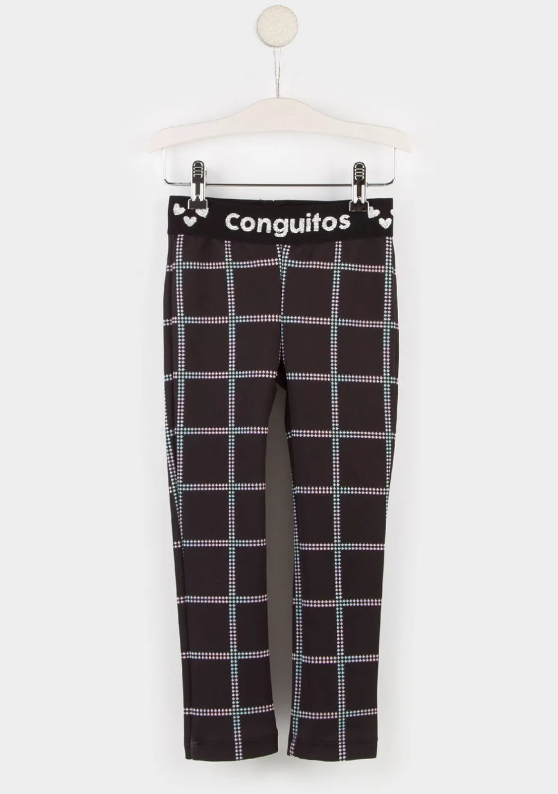Conguitos Leggins De Niña Cuadros Negro^ Pantalones Y Leggins
