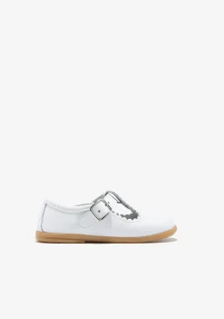 Conguitos Merceditas De Bebé Hebilla Blanco^ Bailarinas|Zapatos De Ceremonia