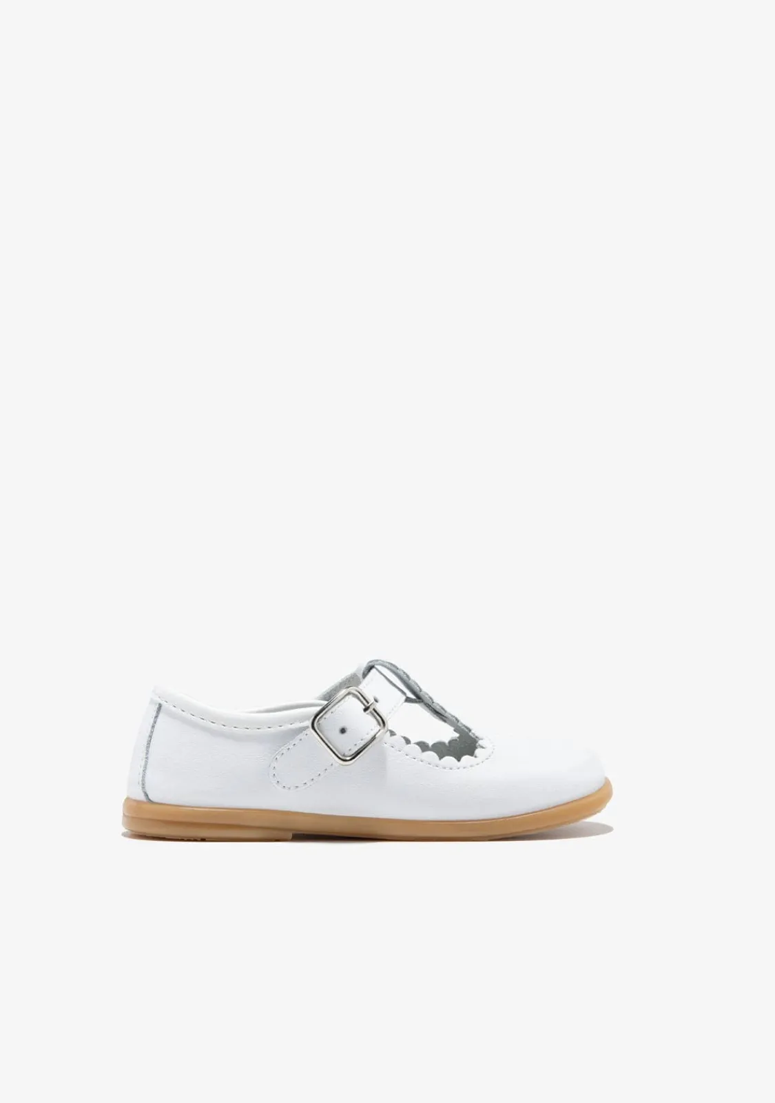 Conguitos Merceditas De Bebé Hebilla Blanco^ Bailarinas|Zapatos De Ceremonia