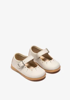 Conguitos Merceditas De Bebé Hebilla Beige^ Bailarinas|Zapatos De Ceremonia