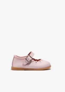 Conguitos Merceditas De Bebé Hebilla Rosa^ Bailarinas|Zapatos De Ceremonia