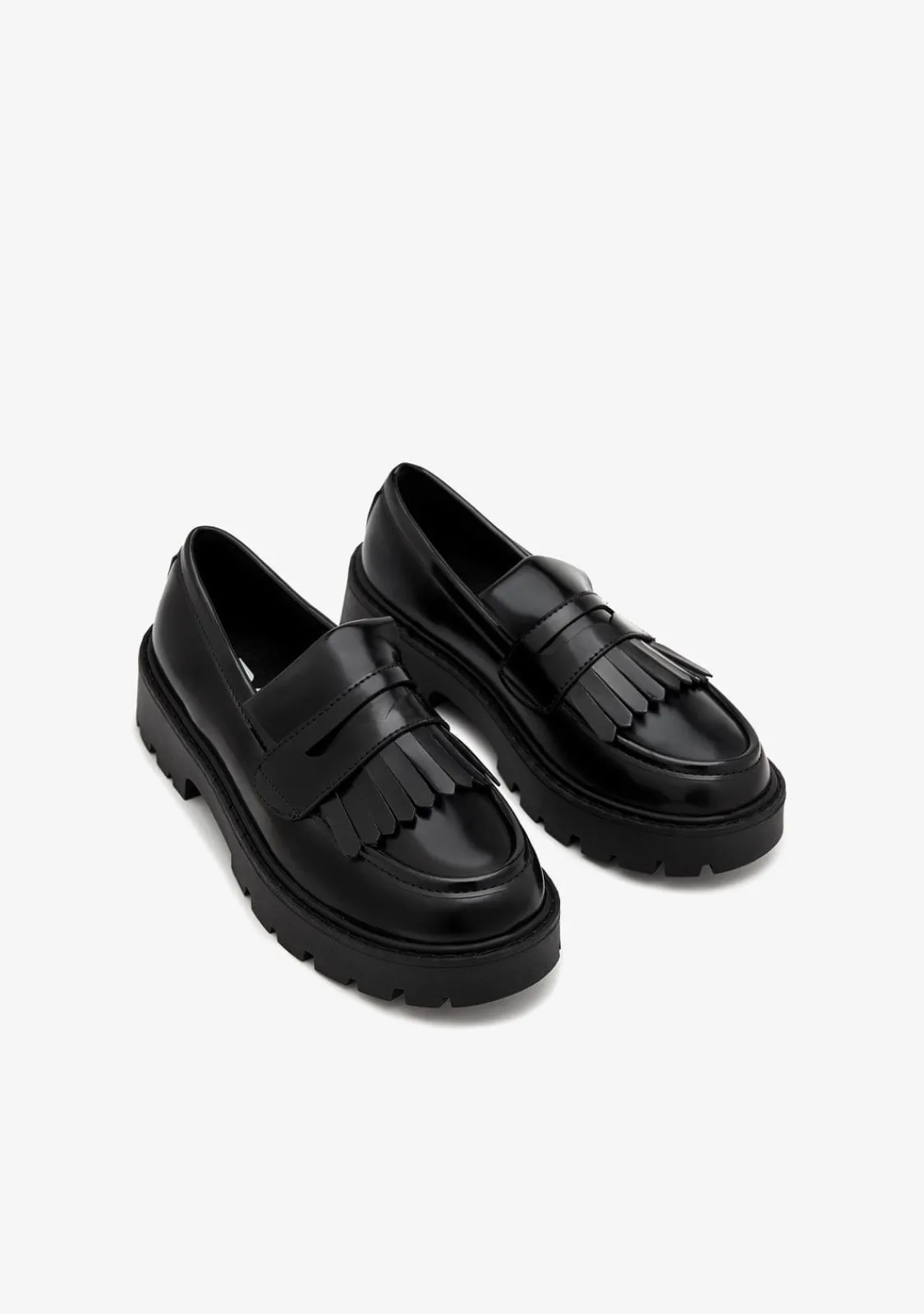 Conguitos Mocasines Flecos Negro B&W^ Zapatos|Colegiales