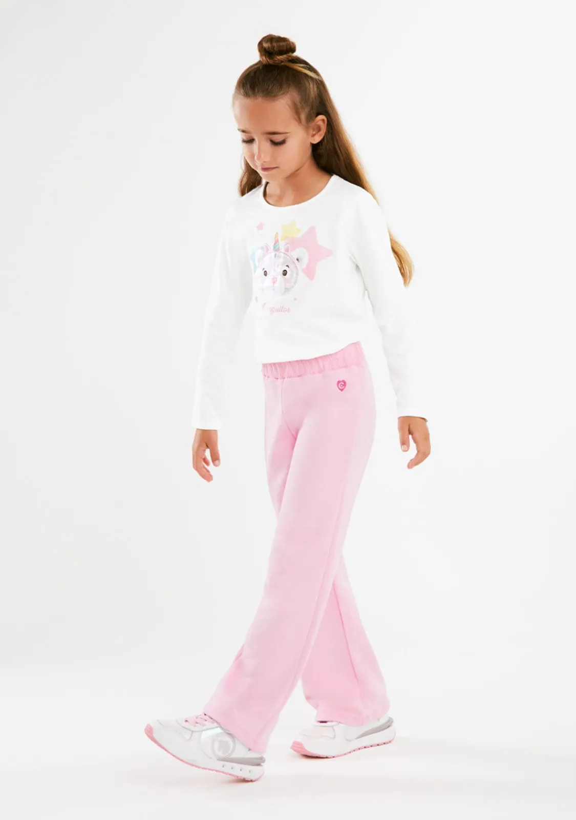Conguitos Pantalones Felpa Rosa^ Pantalones Y Leggins