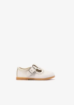 Conguitos Pepito De Bebé Hebilla Napa Beige^ Bailarinas|Zapatos De Ceremonia