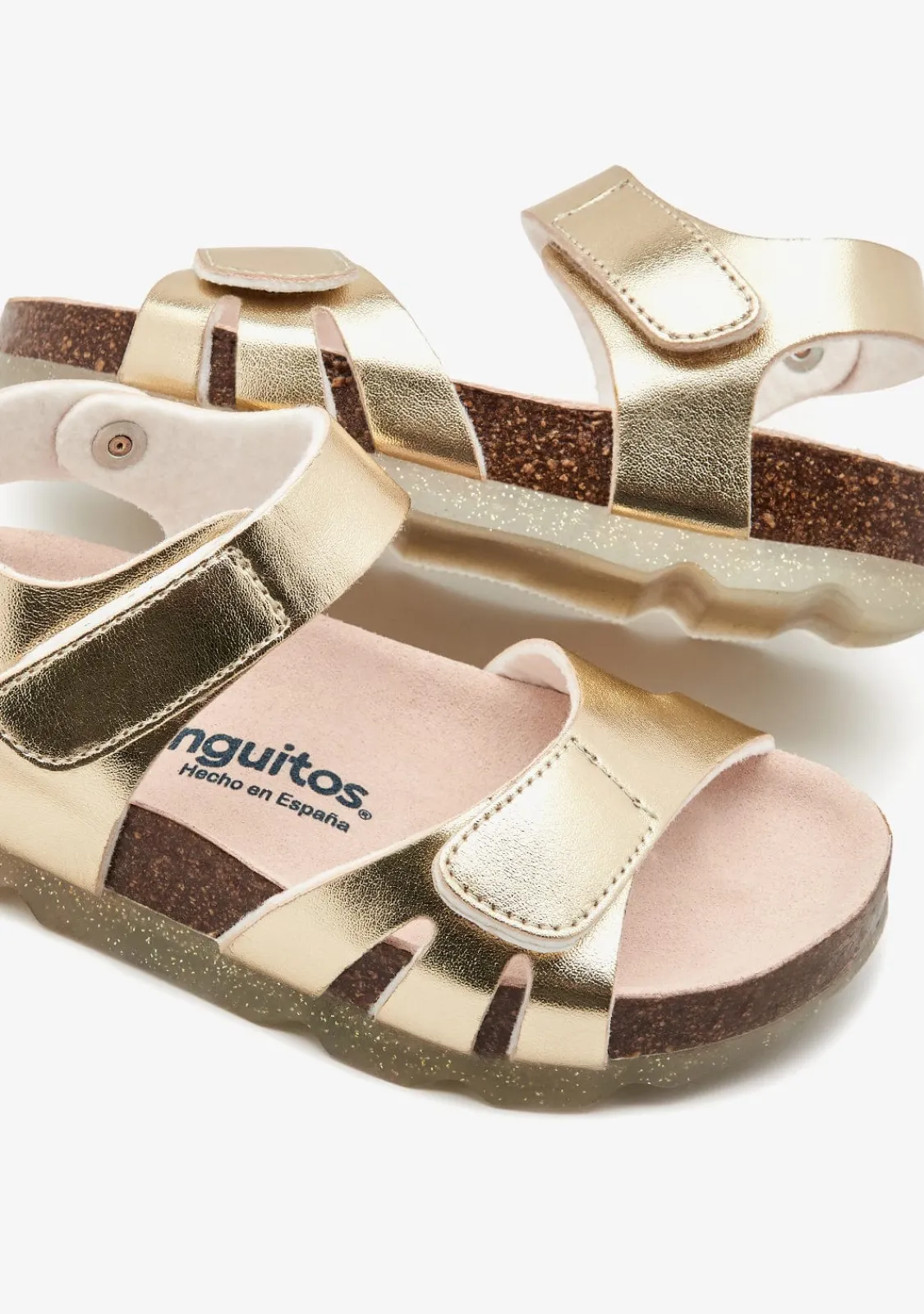Conguitos Sandalias BIO Tiras Oro^ Sandalias|Sandalias Bio