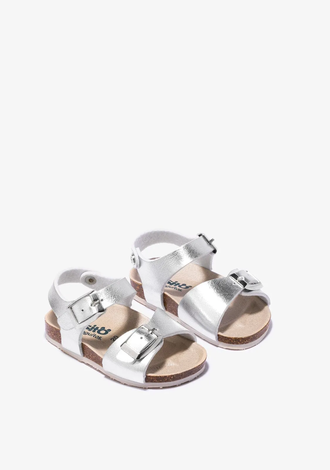 Conguitos Sandalias De Bebé Bio Metalizado Plata^ Sandalias|Sandalias Bio