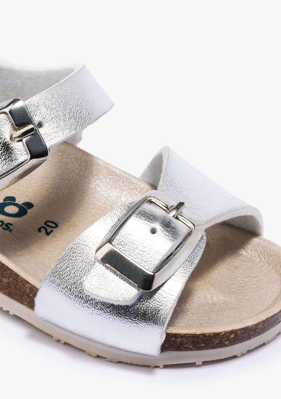 Conguitos Sandalias De Bebé Bio Metalizado Plata^ Sandalias|Sandalias Bio
