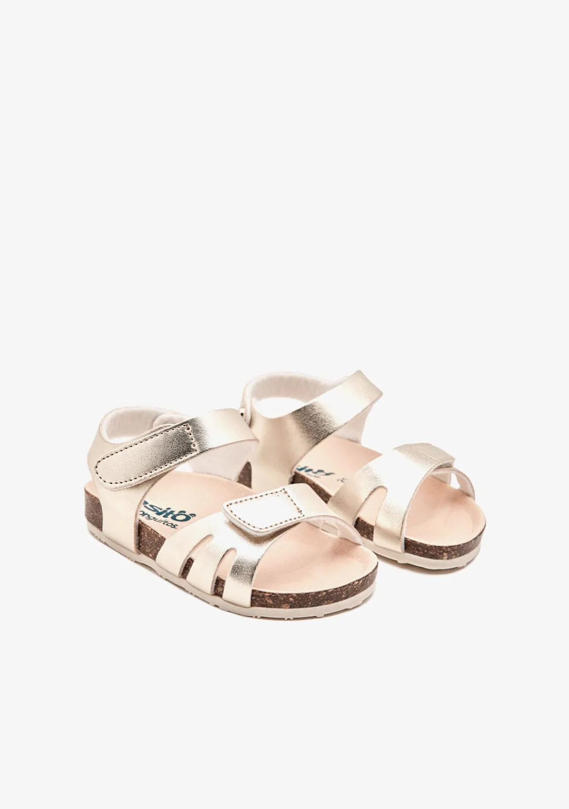 Conguitos Sandalias De Bebé Bio Tiras Oro^ Sandalias|Sandalias Bio