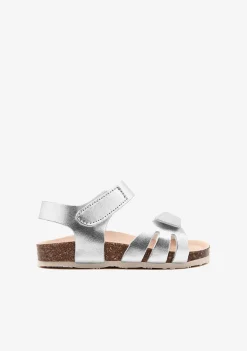Conguitos Sandalias De Bebé Bio Tiras Plata^ Sandalias|Sandalias Bio