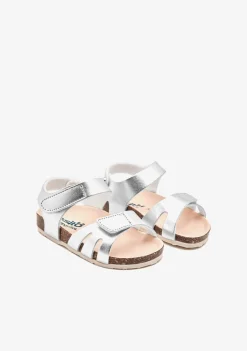 Conguitos Sandalias De Bebé Bio Tiras Plata^ Sandalias|Sandalias Bio