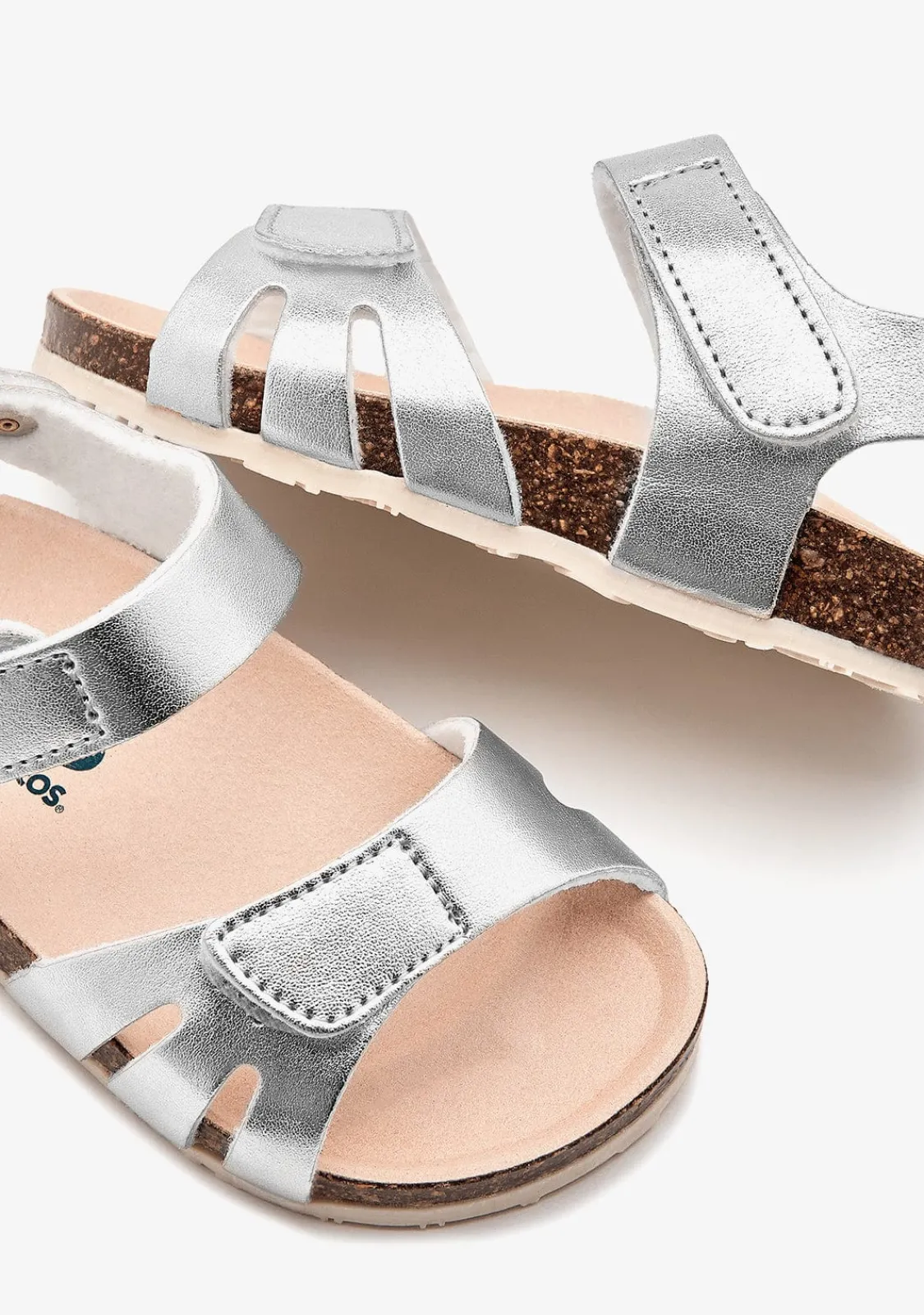 Conguitos Sandalias De Bebé Bio Tiras Plata^ Sandalias|Sandalias Bio