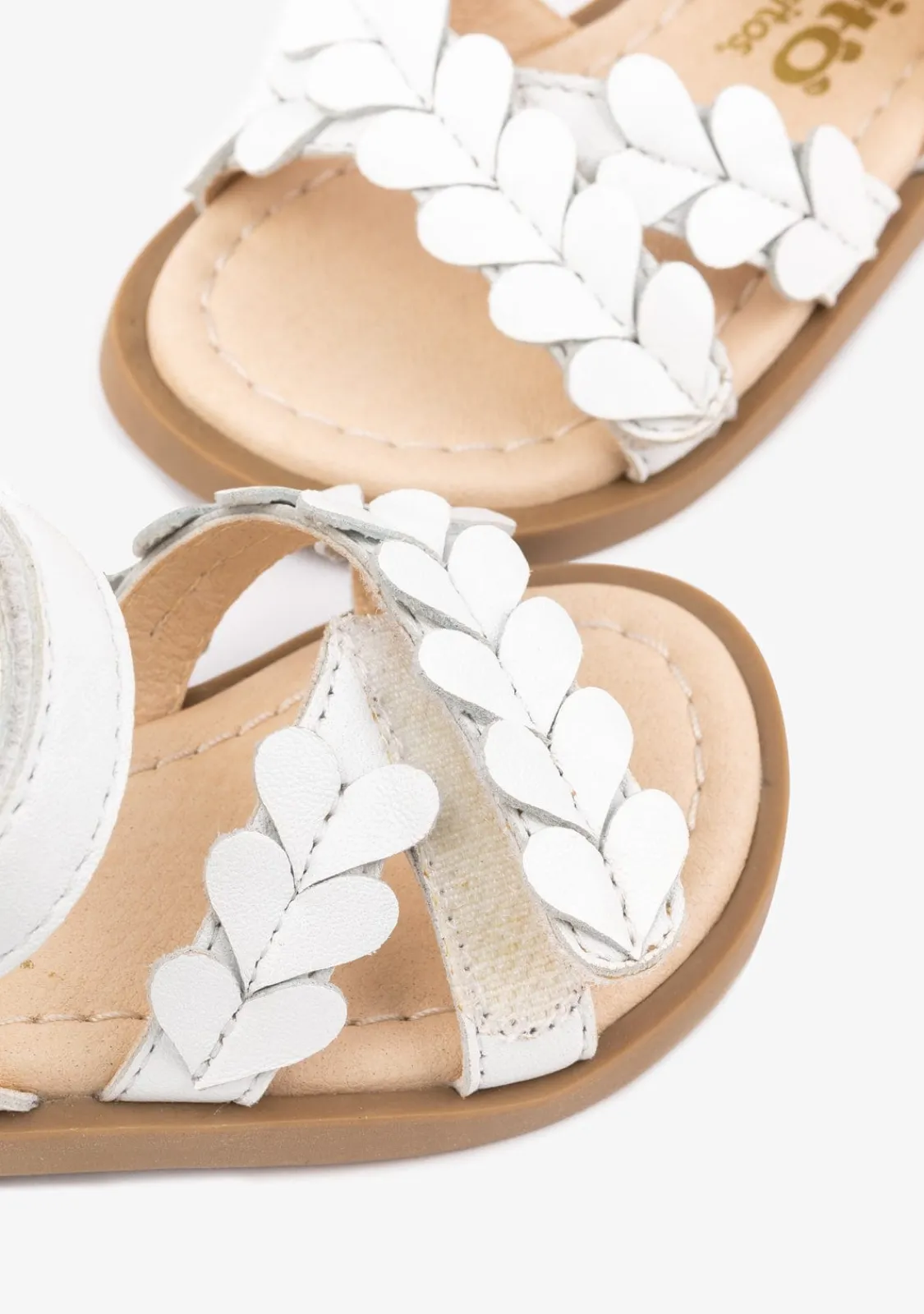 Conguitos Sandalias De Bebé Napa Blanco^ Sandalias|Sandalias