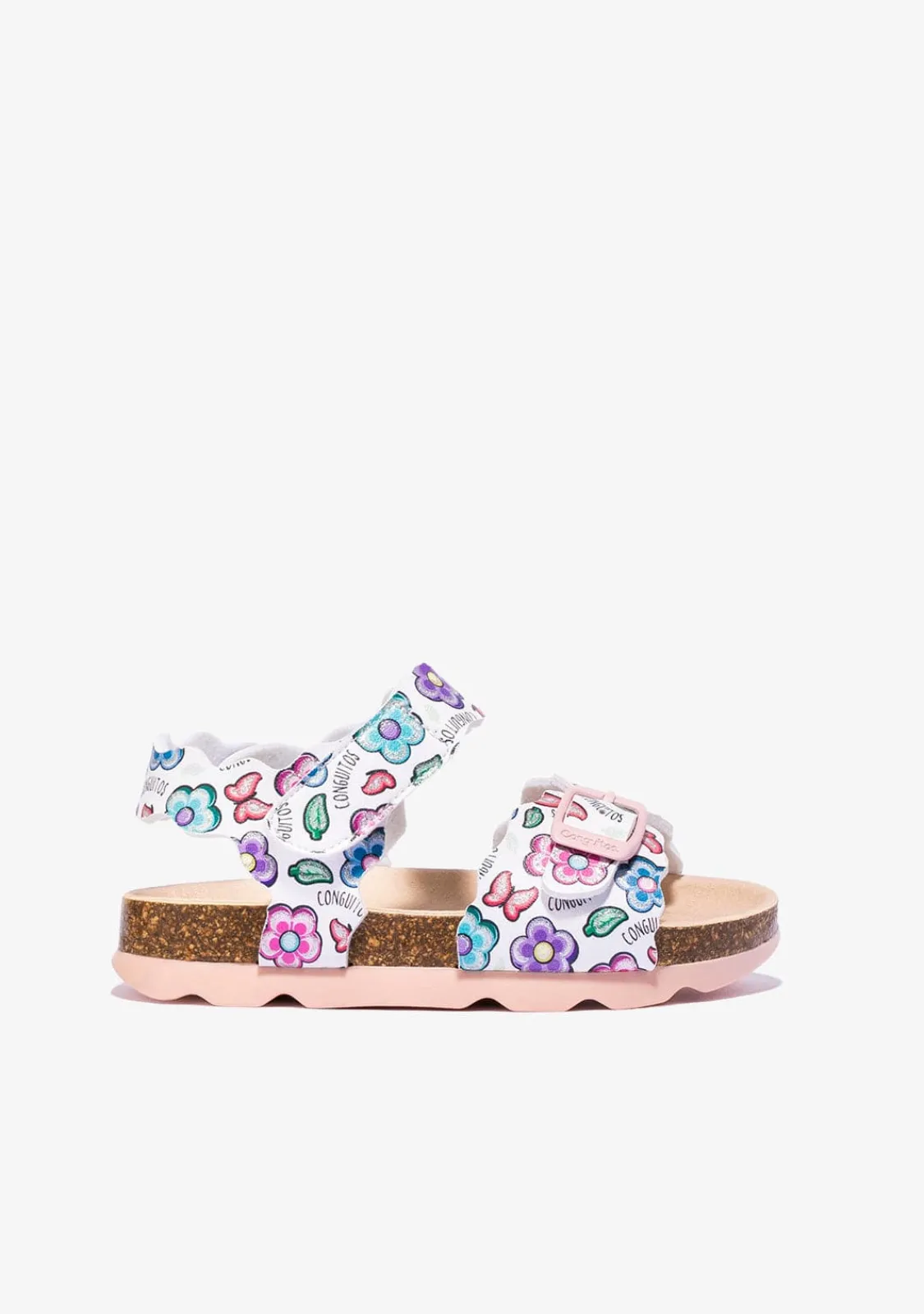 Conguitos Sandalias De Niña Bio Flores Blanco^ Sandalias Bio|Sandalias