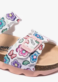 Conguitos Sandalias De Niña Bio Flores Blanco^ Sandalias Bio|Sandalias