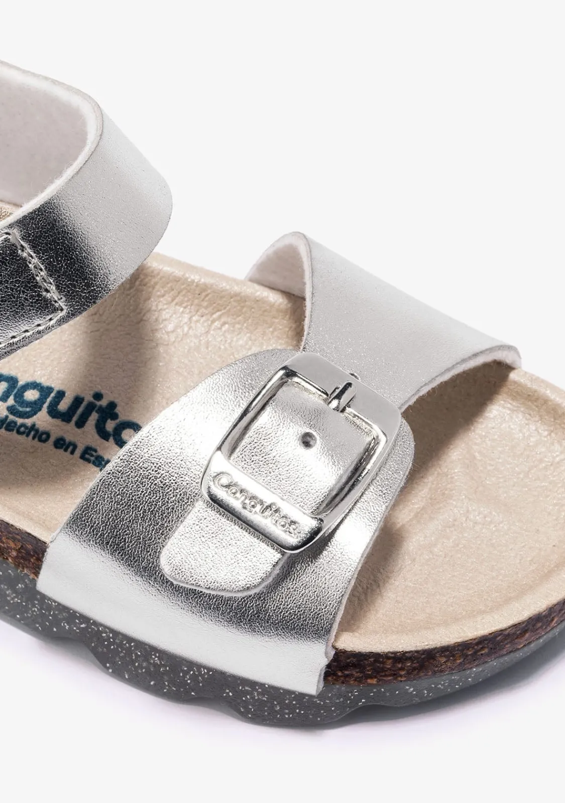 Conguitos Sandalias De Niña Bio Metalizado Plata^ Sandalias Bio|Sandalias