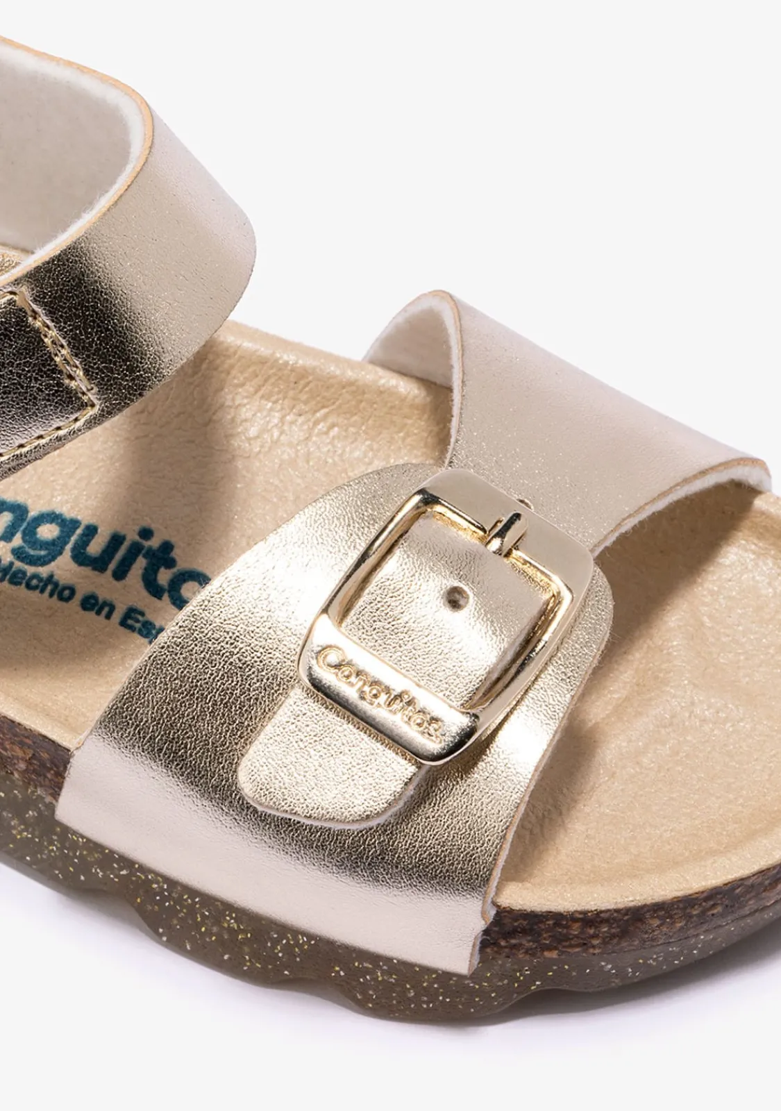 Conguitos Sandalias De Niña Bio Metalizado Platino^ Sandalias Bio|Sandalias