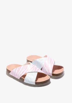 Conguitos Sandalias De Niña Bio Multicolor Cebra B&W^ Sandalias|Sandalias Bio